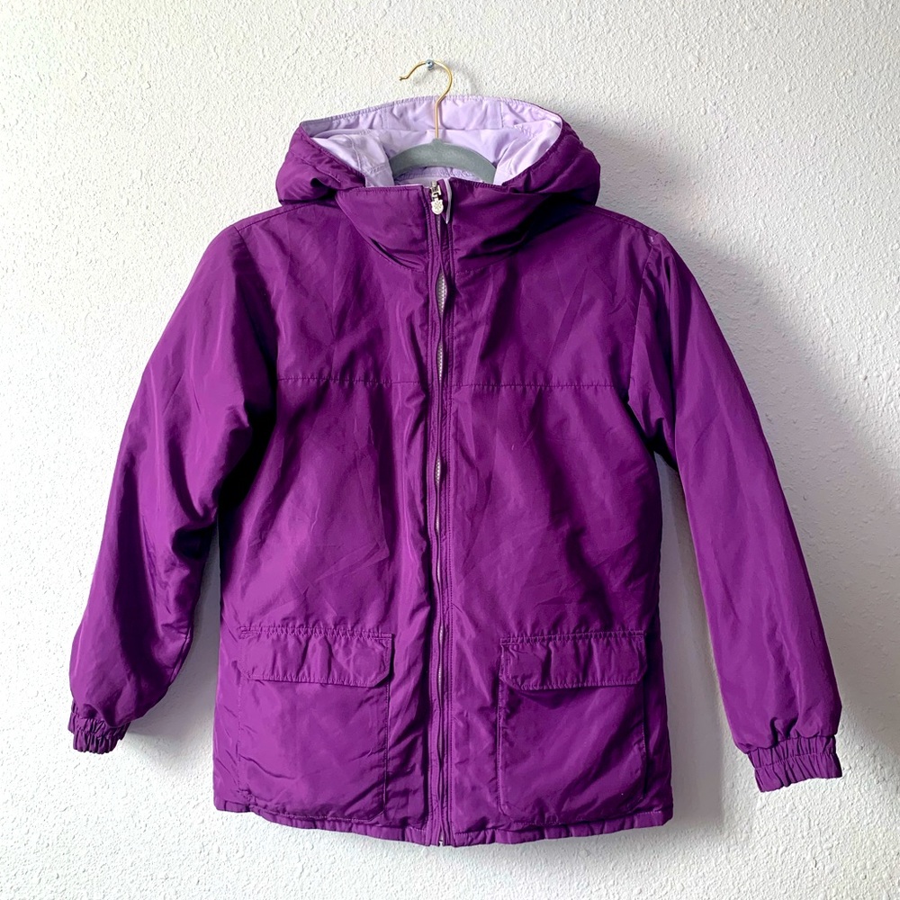 COLUMBIA // Girl’s Reversible Hooded Full Zip Coat // Size 10/12